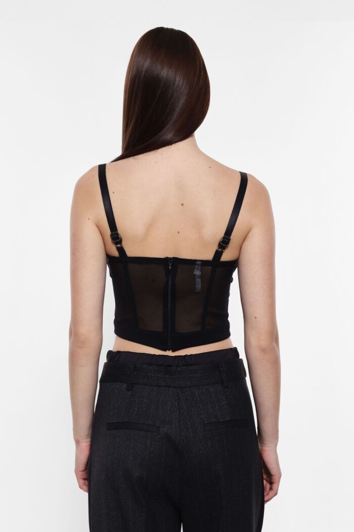 TOP CORSET PRETO COM DETALHES EM REDE IMPERIAL - Image 3