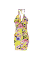 VESTIDO ESTAMPADO AMARELO DRAPEADO IMPERIAL - Image 2