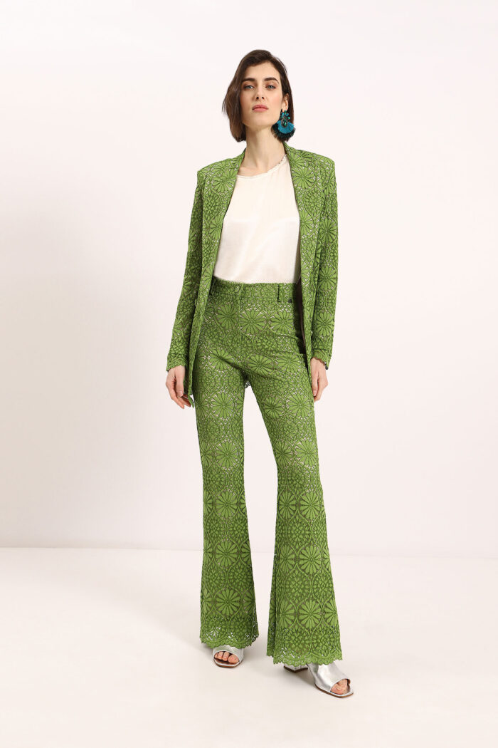 CALÇA EM RENDA VERDE DIXIE - Imagen 1