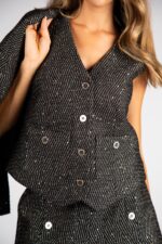 COLETE TWEED EM PRETO SILVINA CANPOS - Image 2