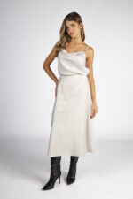 SAIA MIDI CREME SILVINA CAMPOS