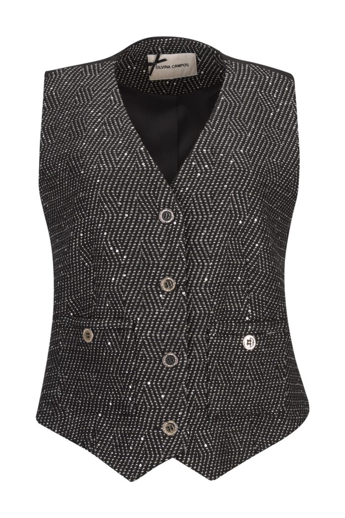 COLETE TWEED EM PRETO SILVINA CANPOS - Image 4