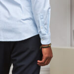 CAMISA STRETCH EASY-IRON RISCA AZUL BEBÉ SLIM FIT ZOLF - Image 4