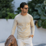 CAMISOLA TRICOT DECOTE REDONDO BEGE ZOLF