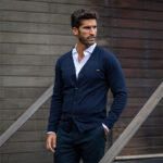 CARDIGAN COM BOTÕES AZUL ZOLF