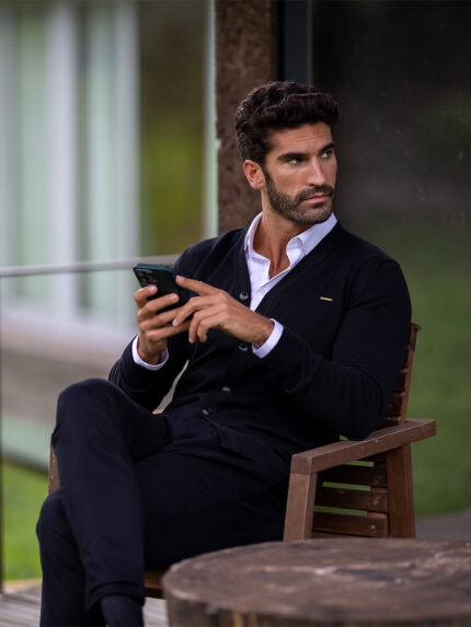 CARDIGAN COM BOTÕES PRETO ZOLF