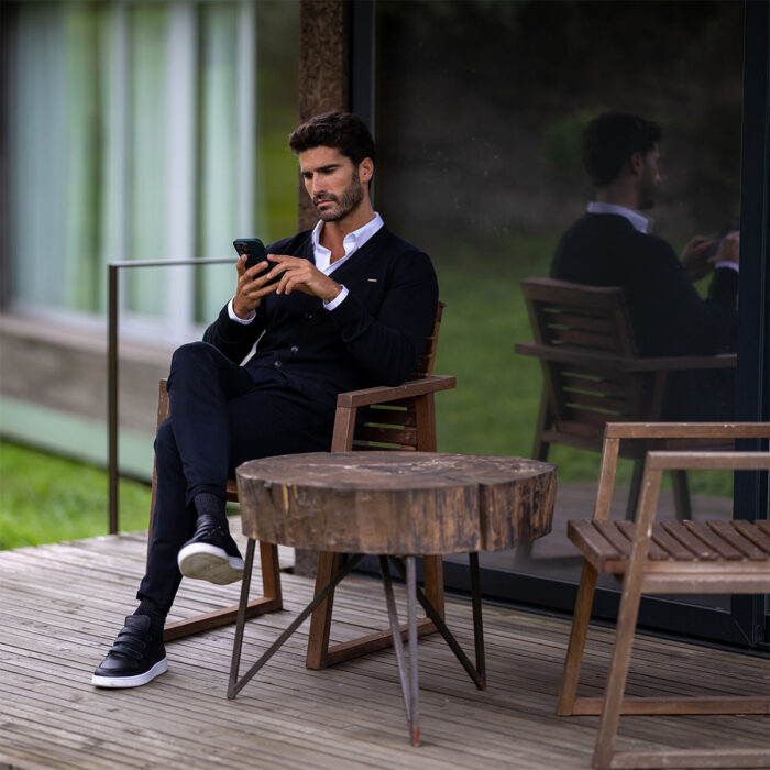 CARDIGAN COM BOTÕES PRETO ZOLF - Imagen 2