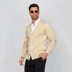 CARDIGAN COM BOTÕES BEGE ZOLF