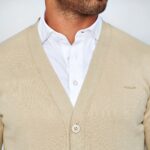 CARDIGAN COM BOTÕES BEGE ZOLF - Imagen 3