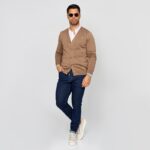 CARDIGAN COM BOTÕES CAMEL ZOLF - Imagen 2