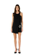 VESTIDO PRETO COM FIVELA DIAMANTE NO SECRETS