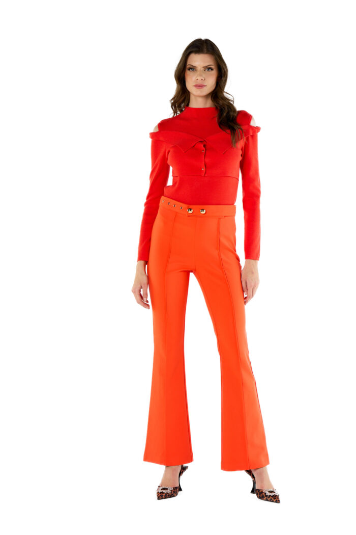 CAMISOLA VERMELHA COM BABADOS NO SECRETS - Imagen 1