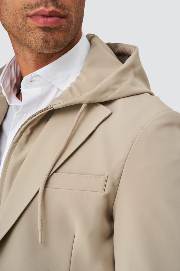BLAZER TÉCNICO COM CAPUZ BEGE ZOLLF - Image 4