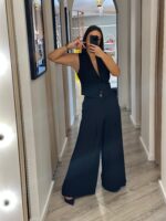 CALÇA WIDE LEG PRETA IMPERIAL - Imagen 2