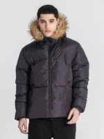 CASACO ACOLCHOADO PRETO LOGOMANIA GIANNI KAVANAGH - Image 3