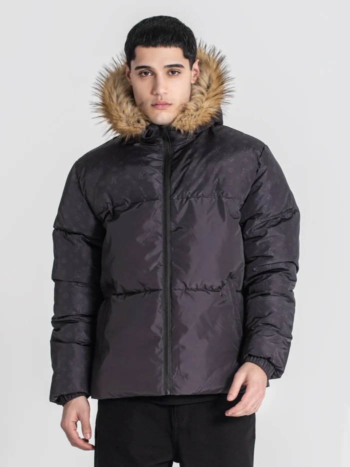 CASACO ACOLCHOADO PRETO LOGOMANIA GIANNI KAVANAGH - Image 3