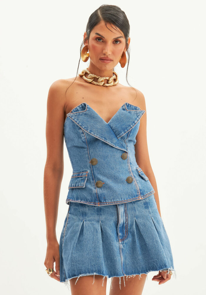 BLUSA JEANS LANÇA PEFUME - Image 1