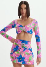 TOP CURTO COM ESTAMPA FLORAL LANÇA PERFUME - Image 3