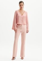CALÇA CLÁSSICO FLARE ROSA QUARTZO LANÇA PERFUME