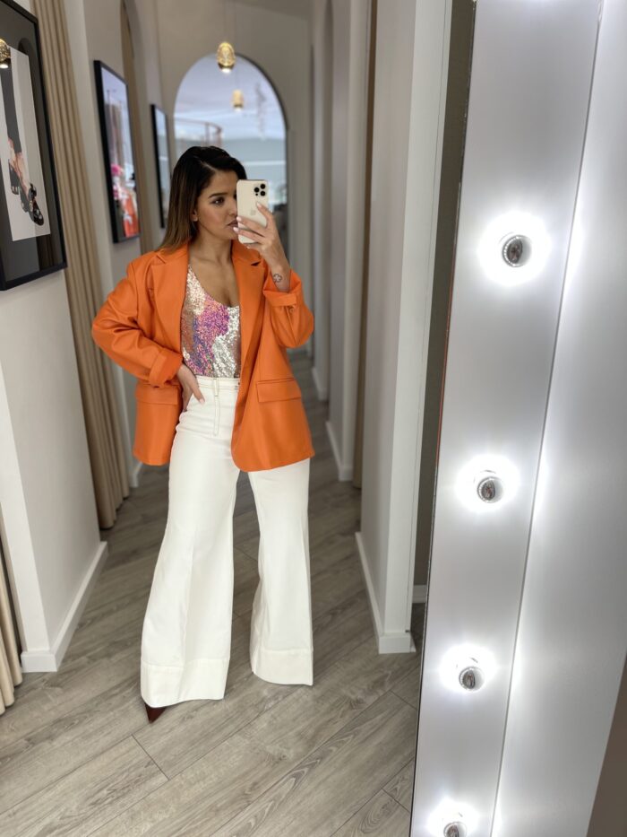 BLAZER LARANJA EFEITO PELE IMPERIAL - Image 1