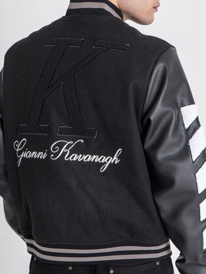 CASACO BOMBER PRETO VARSITY GIANNI KAVANAGH - Image 3