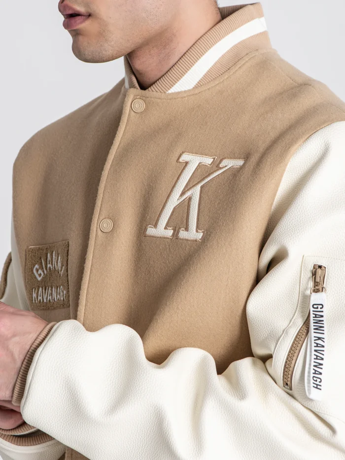 CASACO BOMBER BEGE VARSITY GIANNI KAVANAGH - Image 3