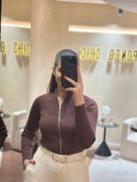 CASACO CASTANHO CANELADO PONTO CHIC - Image 4