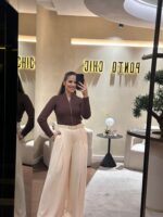 CASACO CASTANHO CANELADO PONTO CHIC - Image 3