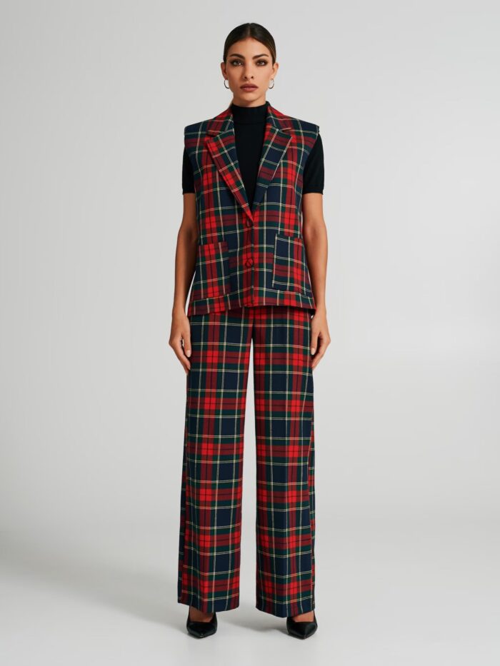 COLETE XADREZ TARTAN SEM MANGAS RINASCIMENTO - Image 2