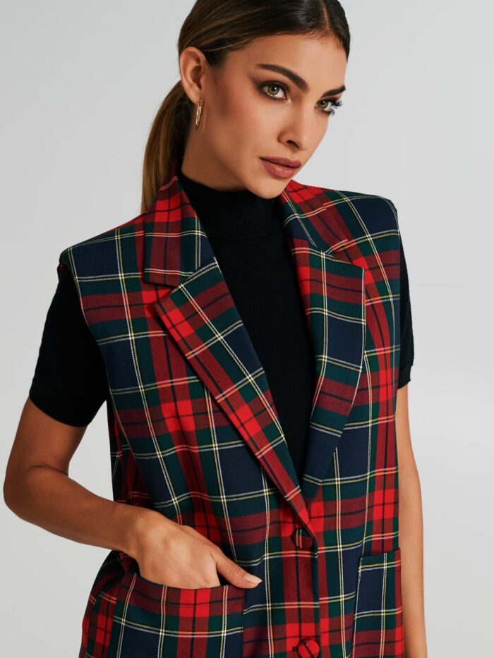 COLETE XADREZ TARTAN SEM MANGAS RINASCIMENTO - Image 5