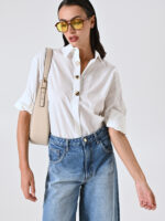 CAMISA BRANCA COM BOTÕES METÁLICOS RINASCIMENTO - Image 4