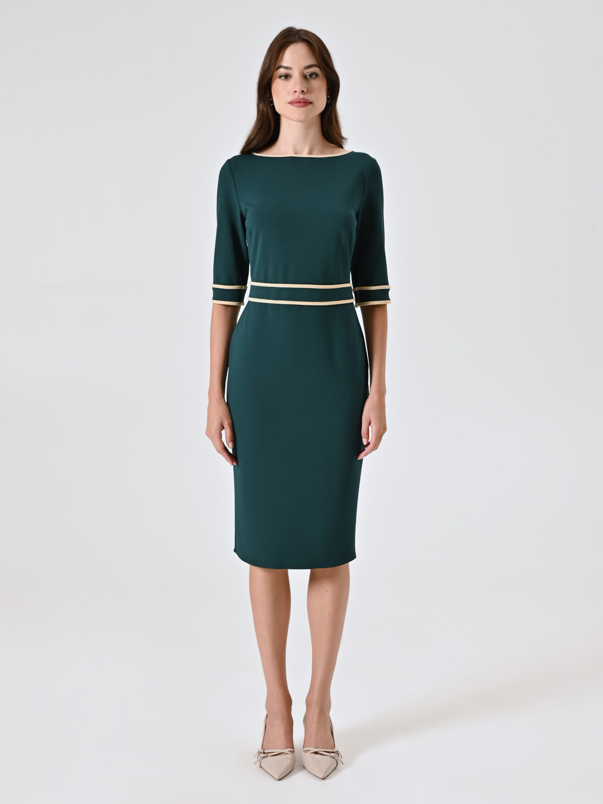 CFC0125391003B492_det_1_07160226 VESTIDO VERDE COM VIVOS EM CONTRASTE RINASCIMENTO - Image 5