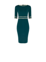 VESTIDO VERDE COM VIVOS EM CONTRASTE RINASCIMENTO - Image 6
