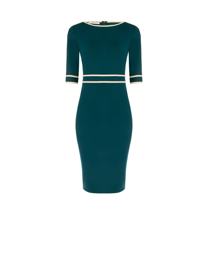 VESTIDO VERDE COM VIVOS EM CONTRASTE RINASCIMENTO - Image 6