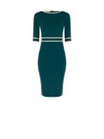 VESTIDO VERDE COM VIVOS EM CONTRASTE RINASCIMENTO - Image 5