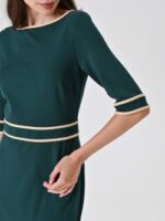 VESTIDO VERDE COM VIVOS EM CONTRASTE RINASCIMENTO - Image 4