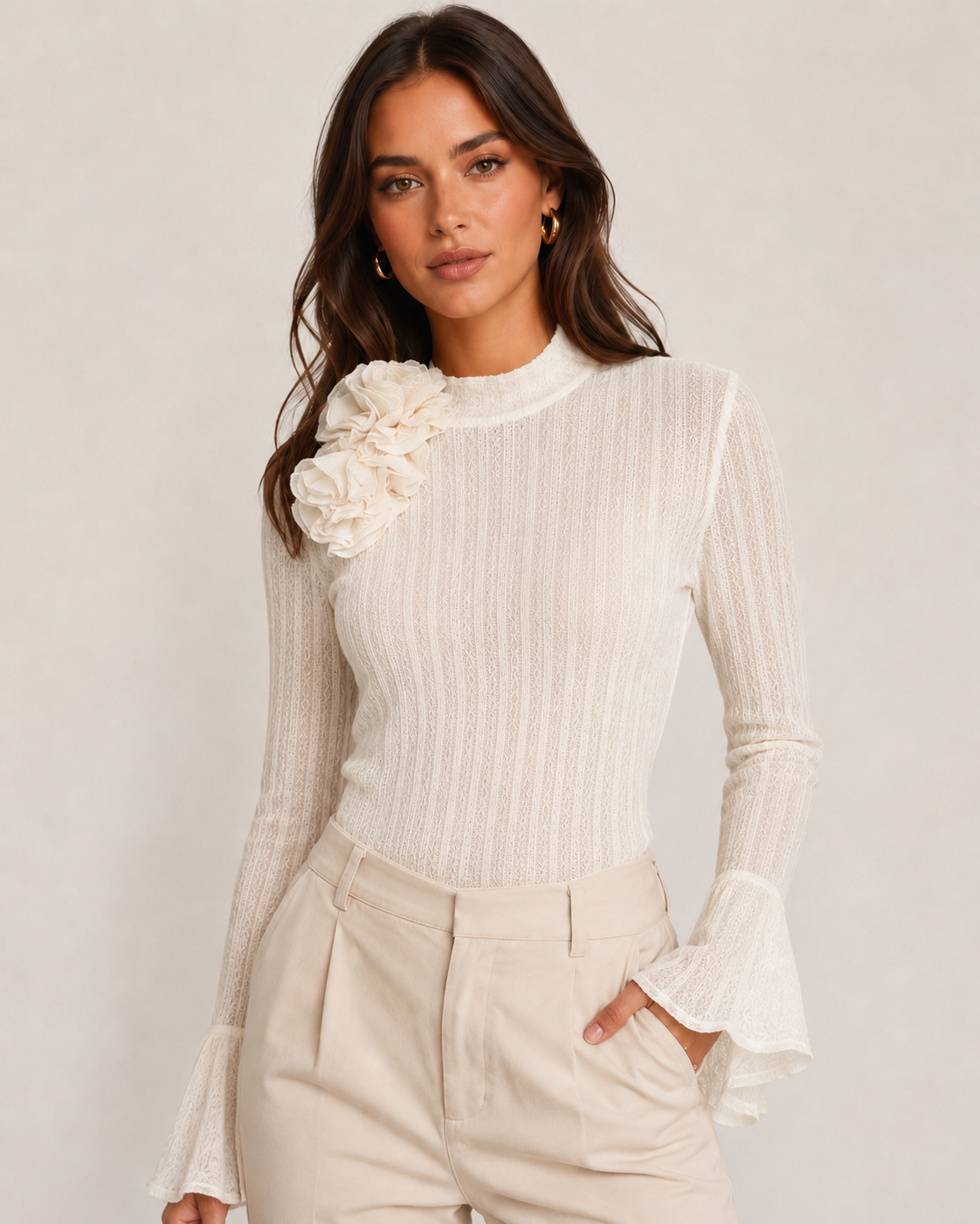 ChatGPT Image 5_06_2026, 12_06_19 CAMISOLA TRANSPARENTE COM DETALHE FLORAL IMPERIAL - Image 1