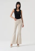 CALÇAS BOOTCUT BEGE FRACOMINA