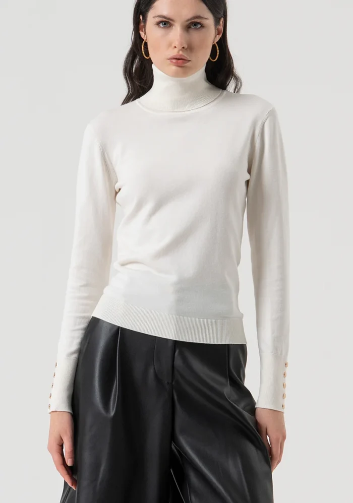 CAMISOLA CREME DE MALHA FRACOMINA - Image 1