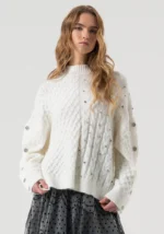 CAMISOLA  DE MALHA COM APLICAÇÕES FRACOMINA
