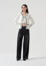 CARDIGAN BRANCO COM APLICAÇÃO DE MIÇANGAS FRACOMINA - Image 2