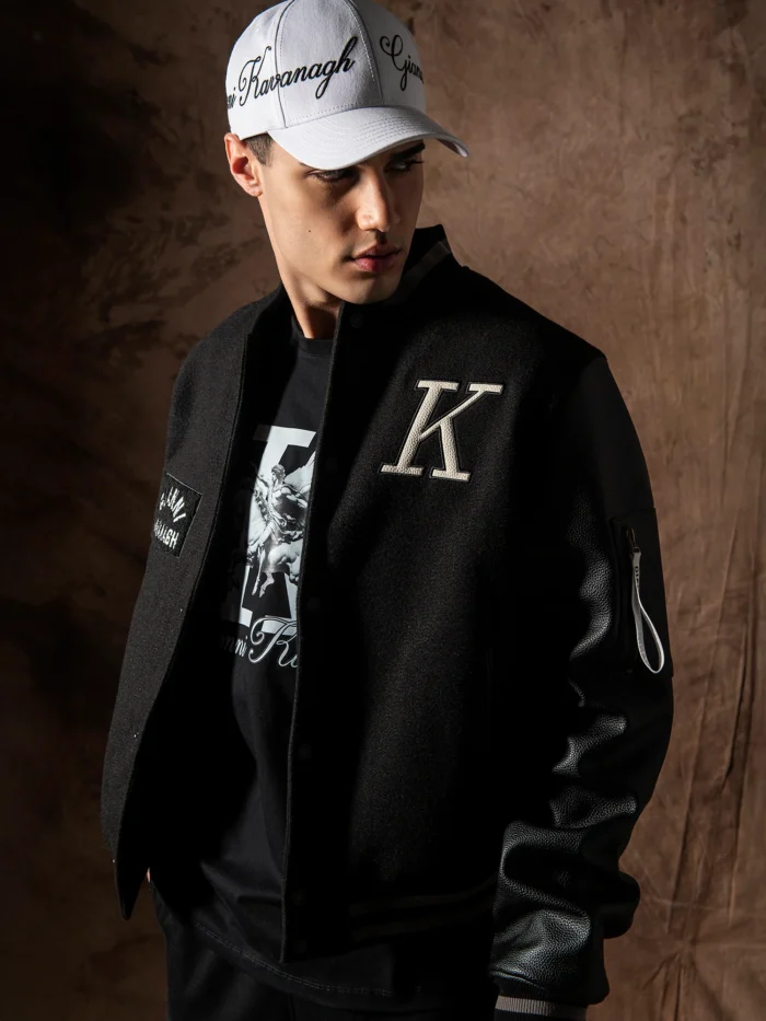 CASACO BOMBER PRETO VARSITY GIANNI KAVANAGH - Image 1