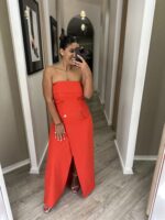 VESTIDO LONGO CAICAI VERMELHO MISS YOU