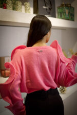 CAMISOLA DE MALHA ROSA DETALHES NAS MANGAS NO SECRETS - Imagen 4