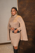 VESTIDO DE MALHA COM CAPA SOBREPOSTA MISS YOU - Image 4