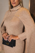 VESTIDO DE MALHA COM CAPA SOBREPOSTA MISS YOU - Image 6