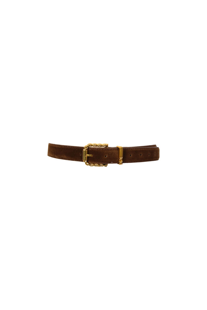 CINTO CASTANHO EM PELE SAHOCO - Image 1