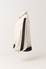 BLUSA CREME COM PADRÃO DE RISCAS SAHOCO - Image 8