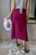 SAIA FOLHO GEORGETE BORDEAUX MISS YOU - Image 3