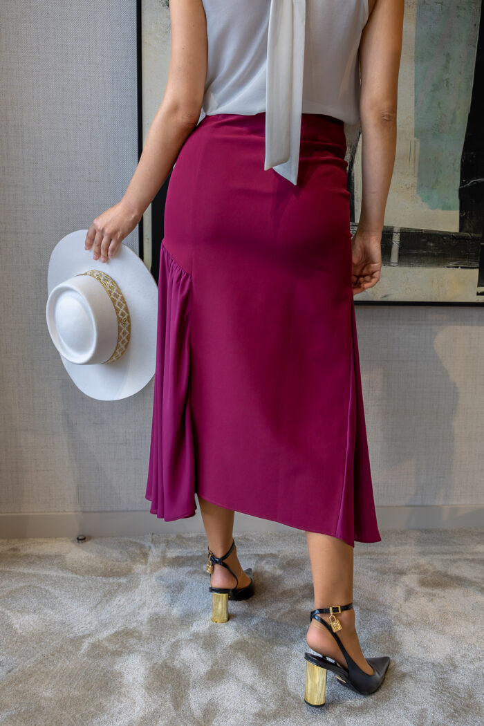 SAIA FOLHO GEORGETE BORDEAUX MISS YOU - Image 3